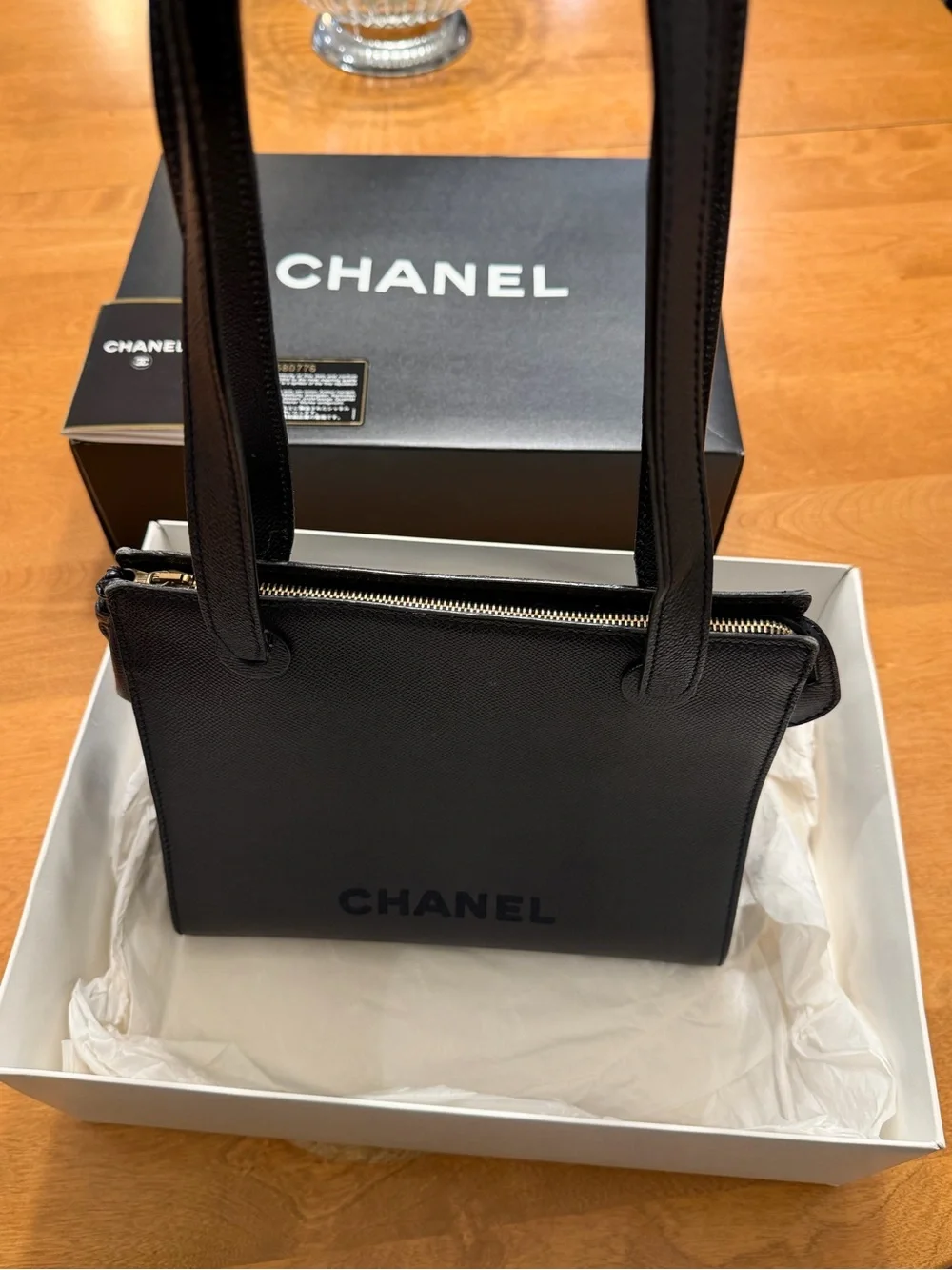 CHANEL Caviar Leather Shoulder Bag